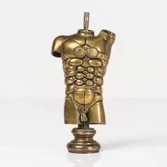 Alexandre by Miguel Berrocal, Bronze doré, sold Mar 2017