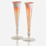 Two Pastel Favrile Glass Vases by Tiffany Studios, sold Sep 2017