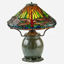Fine Dragonfly Table Lamp by Tiffany Studios, sold Sep 2017