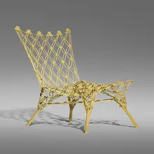 Knotted chair by Marcel Wanders, 1996, carbon and aramid fibers, epoxy resin, sold May 2023