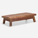 Gymnastics banquette by Modern, c. 1925, leather, pine, sold May 2023