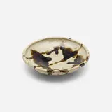 Dish by Shoji Hamada, c. 1955, glazed stoneware, sold May 2023