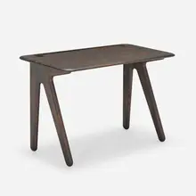 Slab Individual desk by Tom Dixon, 2016, fumed oak, sold May 2023