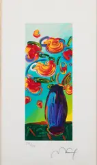 Vase of Flowers by Peter Max, 2010, Serigraph, offered Feb 2018