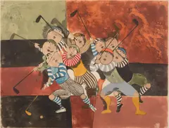 Golfers by Graciela Rodo Boulanger, Lithograph, offered Feb 2018