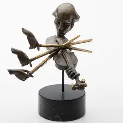 Violinist by Paul Wegner, Bronze, offered Feb 2018
