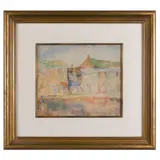 Untitled by August François Gay, Watercolor on paper'Stevenson House'12 1/2in. x 11in. (31cm. x 28cm)Framed: 23in, offered Jun 2023