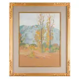 Autumn Landscape by Mary DeNeale Morgan, Oil on paper, offered May 2023