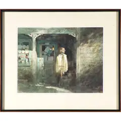 Still Life Porch Scene by Brian R. Johnson, Watercolor on paper 19.25in. x 25.25in (48.9cm x 64.1cm), offered May 2023