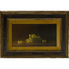 Golden Grapes by Gerald Stinski, Oil on board, offered May 2023