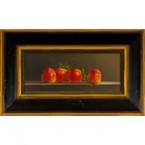 Persimmons by Gerald Stinski, Oil on board, offered May 2023