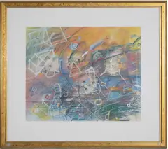 Untitled by David Miller, Watercolor, gouache and ink on paper, offered Oct 2021