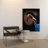 Edge of Night by Mark Kostabi, 1988, Oil on prepared canvas, offered Oct 2021