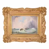Seascape by Heinrich Gätke, Oil on canvas, offered Jun 2021