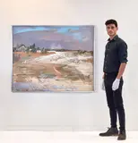 Snow Traces Wethersfield Wetlands by Paul Zimmerman, Oil on canvas, offered Jun 2021