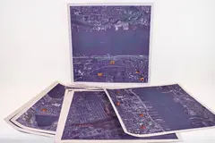 Eleven (11) lithographs. "Views of Manhattan Portfolio" Color with photo- by Alan Sonfist, collage, offered Jun 2021