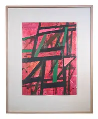 Rose Lattice by Irving B. Haynes, Acrylic on paper, offered Jun 2021
