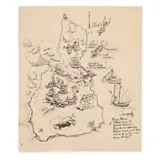 Block Island (Rhode Island) by Paul Loring, Pen and Ink. Likely an illustration for publication, offered Jun 2021