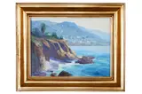 Coastline by Ralph Love, Oil on artist board, offered Jun 2021
