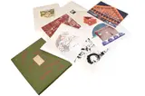 Seven (7) of twenty-five silkscreens and the portfolio box by R.I.S.D. Silkscreen Portfolio, pencil, offered Jun 2021