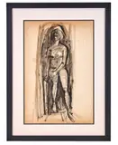 Nude by Angelo Rosati, Gouache and ink wash on paper, offered Jun 2021