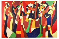 Untitled by Arnold Weber, 1973, Acrylic on canvas, offered Jun 2021