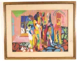 Untitled by Lester O. Schwartz, Pastel on paper. 1965, offered Jun 2021