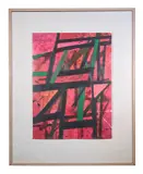 Rose Lattice by Irving B. Haynes, Acrylic on paper, offered Apr 2021