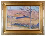Impressionist landscape by Hope Smith, Oil on canvas, offered Apr 2021