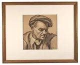 WPA Era by Edward Brodney, Charcoal and oil stick on paper. Circa 1930s, offered Apr 2021