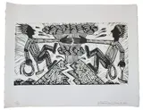 Woodblock. 1986. Edition 40 by Richard Mock, Pencil, offered Apr 2021