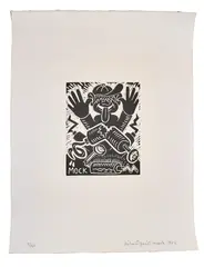 Woodblock. 1986. Edition 40 by Richard Mock, Pencil, offered Apr 2021