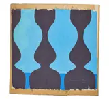 Untitled Op art by J. Banigan Sullivan, 1969, Gouache on paper on artist board, offered Apr 2021