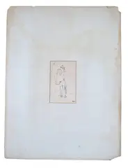 Alone by Fernando Puma, Pen and ink on paper, offered Apr 2021