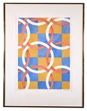 Geometries 5 by Lois Mck. Shapleigh, 1984, Watercolor on paper, offered Apr 2021