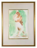 Untitled by Vértes Marcell, Watercolor on paper, offered Apr 2021