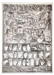 Untitled by Jasper Johns, Lithograph on plastic (vellum type) paper, offered Apr 2021