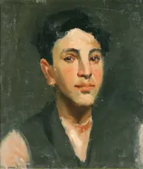 Demonstration Study by Robert Henri, Oil on canvas, offered Dec 2020