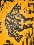 Untitled by Charles Hewitt, Woodcut. 1998, offered Dec 2020