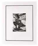 Untitled by Richard Mock, Linocut 1986, offered Dec 2020