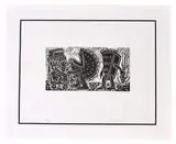 Untitled by Richard Mock, Linocut 1986, offered Dec 2020