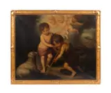 after Bartolome Esteban Murillo (Spanish by Alfredo Escudero y Espronceda, oil on canvas, sold Nov 2024