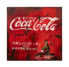 Coca-Cola - circa 2004 by Cedric Smith, mixed media on canvas, sold Dec 2024
