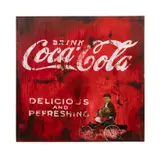 Coca-Cola - circa 2004 by Cedric Smith, mixed media on canvas, sold Dec 2024
