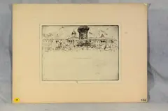 Untitled by Joseph Pennell, etching on paper "The National Gallery", sold Oct 2018
