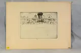 Untitled by Joseph Pennell, etching on paper "The National Gallery", sold Oct 2018