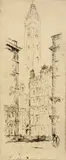 Untitled by Joseph Pennell, etching on paper "Tower of Westminster Cathedral", sold Oct 2018
