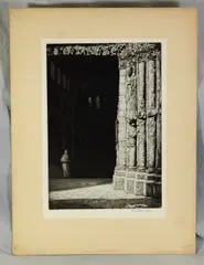 Untitled by Sydney Lee, aquatint "Entrance to Cathedral", sold Oct 2018
