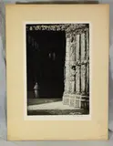 Untitled by Sydney Lee, aquatint "Entrance to Cathedral", sold Oct 2018