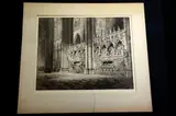 Untitled by Axel Haig, 1912, etching on paper "Amiens Cathedral", sold Oct 2018